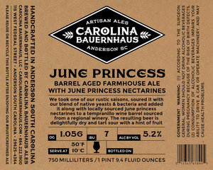 June Princess Barrel Aged Farmhouse Ale