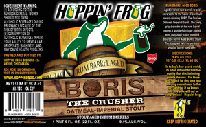 Hoppin' Frog Rum Barrel Aged Boris The Crusher