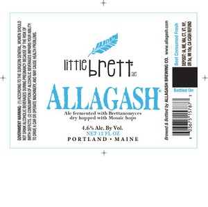 Allagash Brewing Company Little Brett Ale