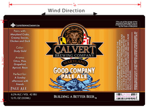 Calvert Brewing Company Good Company Pale Ale