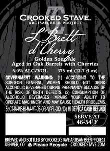 Crooked Stave Artisan Beer Project L' Brett D' Cherry