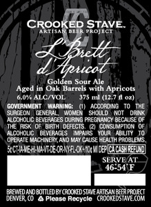 Crooked Stave Artisan Beer Project L' Brett D' Apricot
