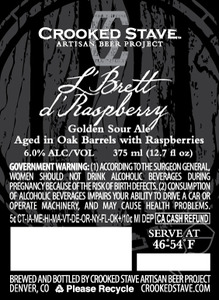 Crooked Stave Artisan Beer Project L' Brett D' Raspberry