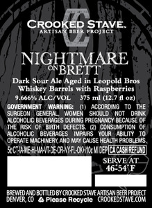 Crooked Stave Artisan Beer Project Nightmare On Brett January 2016