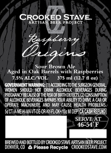 Crooked Stave Artisan Beer Project Raspberry Origins