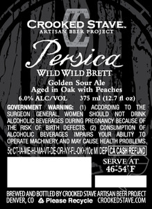 Crooked Stave Artisan Beer Project Persica Wild Wild Brett