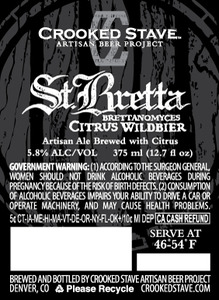 Crooked Stave Artisan Beer Project St. Bretta February 2016