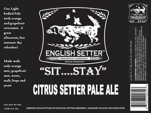 English Setter Brewing Citrus Setter Pale Ale January 2016