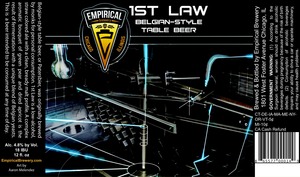 1st Law Belgian-style Table Beer 