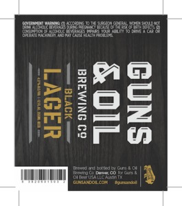 Guns & Oil Black Lager