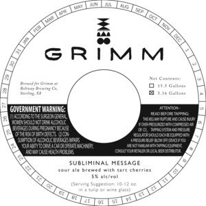 Grimm Subliminal Message January 2016