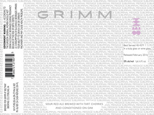 Grimm Subliminal Message January 2016