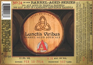 Avery Brewing Co. Lunctis Viribus January 2016