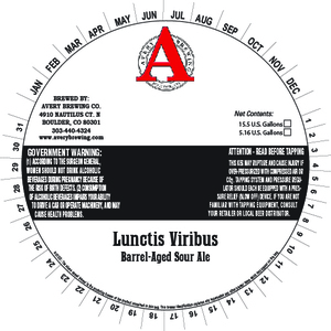 Avery Brewing Co. Lunctis Viribus January 2016