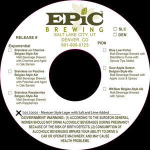 Epic Brewing Los Locos