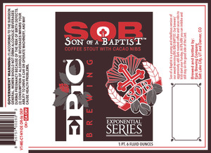 Epic Brewing Company Son Of A Baptist