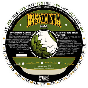 Wiens Brewing Company Insomnia January 2016