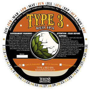 Wiens Brewing Company Type 3 January 2016