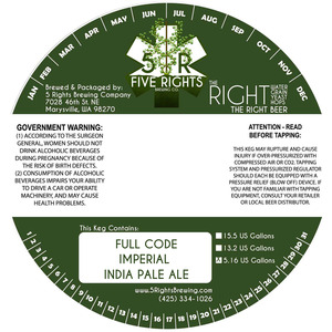 5 Rights Brewing January 2016