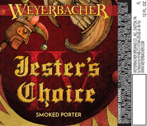 Weyerbacher Jester's Choice Iv Smoked Porter January 2016