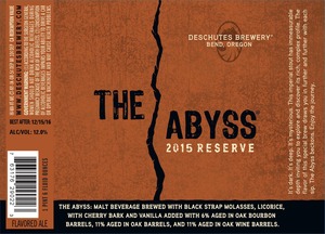 Deschutes Brewery The Abyss January 2016