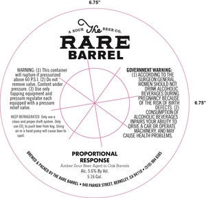 The Rare Barrel Proportional Respone January 2016