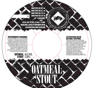 Dead Armadillo Oatmeal Stout January 2016