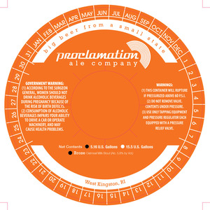 Proclamation Ale Company Broze January 2016