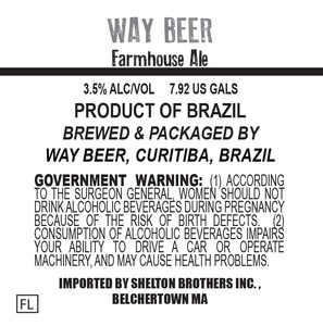 Way Beer Farmhouse Ale January 2016