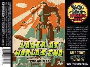 Epidemic Ales Lager At World's End
