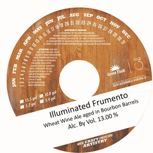 Green Flash Brewing Company Illuminated Frumento January 2016