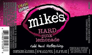 Mike's Hard Pink Lemonade January 2016