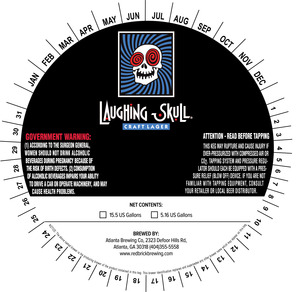 Red Brick Laughing Skull Craft Lager