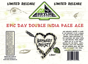 Eddyline Brewing Brewers Project Epic Day Double IPA