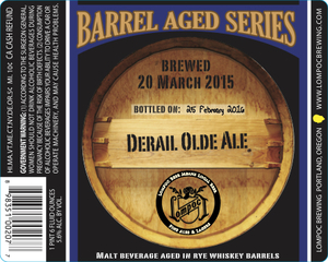 Lompoc Brewing Derail Olde Ale February 2016