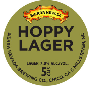 Sierra Nevada Hoppy Lager January 2016