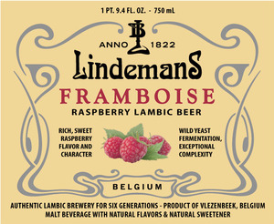 Lindemans Framboise Lambic January 2016