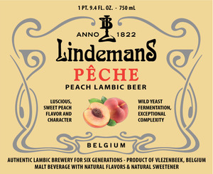 Lindemans Peche Lambic January 2016