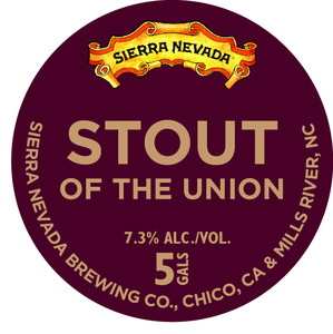 Sierra Nevada Stout Ofthe Union January 2016