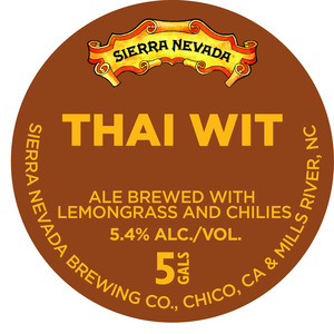 Sierra Nevada Thai Wit January 2016