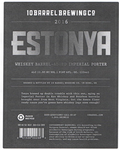 10 Barrel Brewing Co. Estonya January 2016
