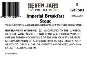 Seven Jars Products Imperial Breakfast Stout
