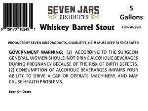Seven Jars Products Whiskey Barrel Stout