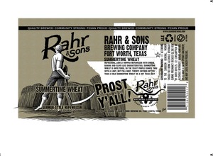 Rahr & Sons Brewing Co., LP Summertime Wheat