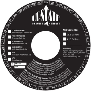 Upstate Brewing Company Smash Ale February 2016