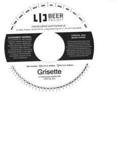 Lic Beer Project Grisette February 2016