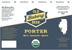 The Old Bakery Beer Company Porter February 2016