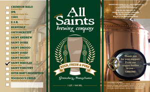 All Saints Brewing Co. Saint Nikolas February 2016