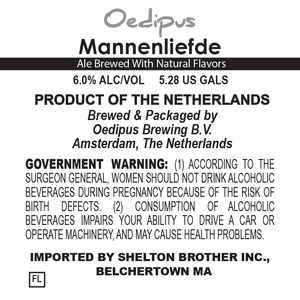 Oedipus Brewing Mannenliefde February 2016