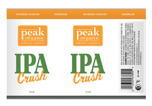 Peak Organic IPA Crush February 2016